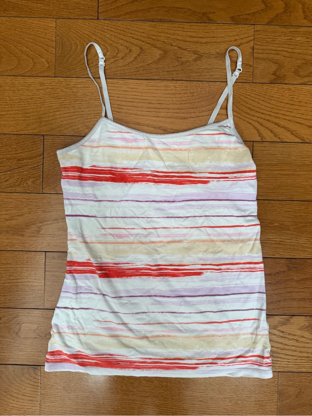 Striped Spaghetti-Strap Camisole